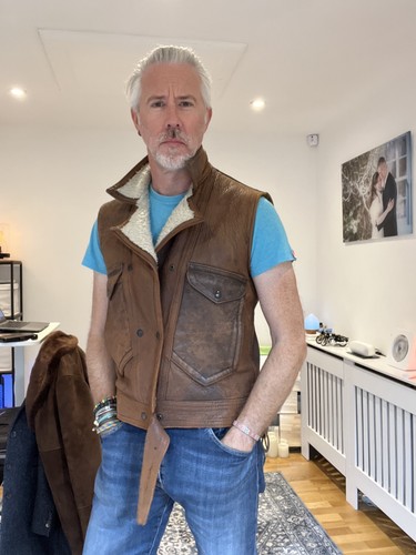 Vintage brown leather - vintage,