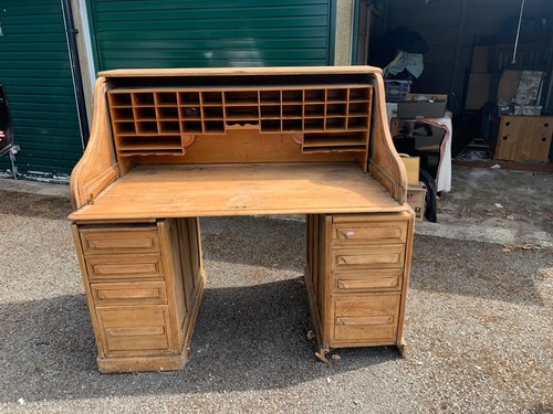 Large solid oak rolltop - solid,