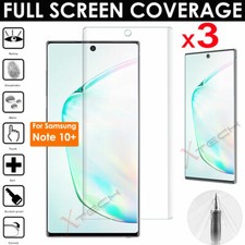 3x FULL SCREEN Curved fit TPU Screen Protector for Samsung Note 10 Plus 10+ / 5G