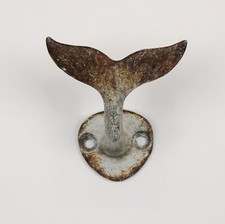 Metal Wall Hook Whale Nautical