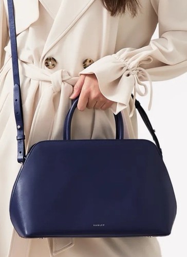 Radley blue leather handbag - blue,