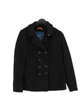 Superdry Women's Coat S Black Wool