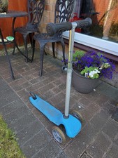 Kids Boys Girls Scooter 3 Wheels Toddler Toy Adjustable Height Blue Carousel