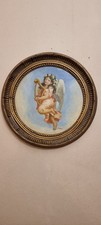 Oil painting on the board Depicting female angel with Arph Gilded Gesso Frame