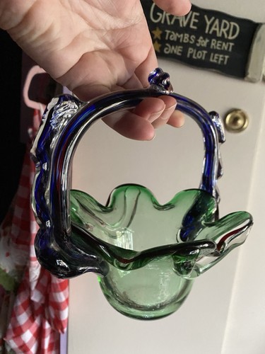 Murano vintage green and - vintage,