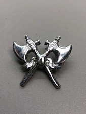 Original Cap Badge - Fire Brigade Crossed Axes