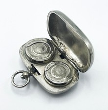 SILVER PLATED DOUBLE SOVEREIGN CASE c1900