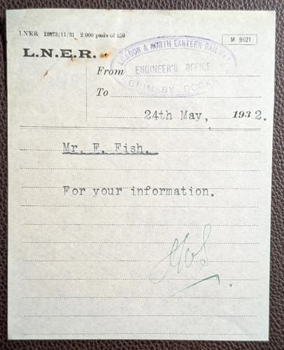 1932 lner engineer - engineer's, office