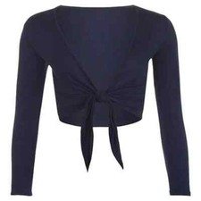 Ladies Long Sleeve Tie Shrug