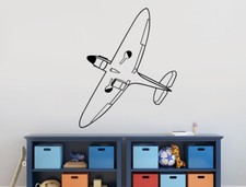 Spitfire plane wall sticker |