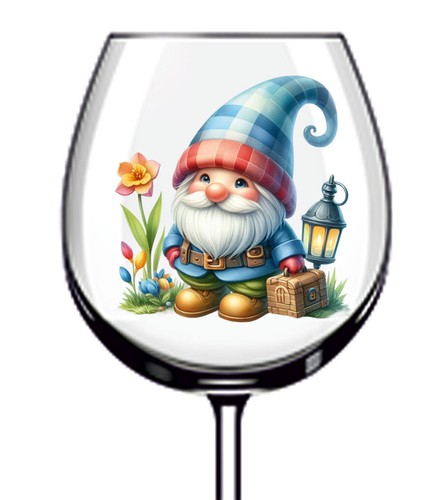 12x spring garden gnome - spring,