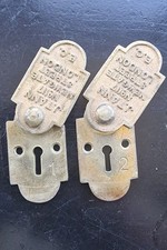 Pair Size 2 John Tann Safe Escutcheons