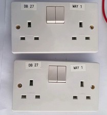 2 x Crabtree Double Switch