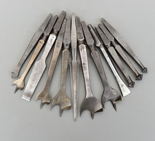 Set 12 Vintage Auger Wood Drill Bit for Bit Brace W.Marples Sheffield England