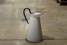 French enamel jug White