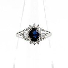sapphire design ring Platinum