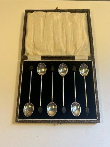 Set antique silver plated - of,
