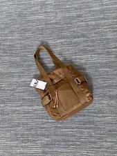 Zara Camel Brown Nylon Handbag
