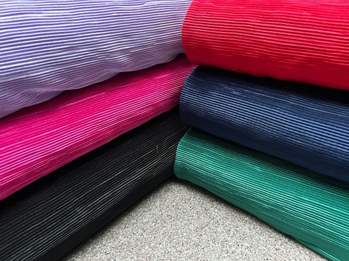 Pleated plisse satin - plisse,