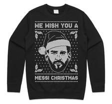 We Wish You A Messi Christmas Jumper Sweater Football Argentina World Cup Xmas