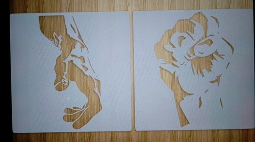 2pcs large hand contour - 2pcs,
