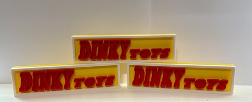 Dinky toys logo signs - x,