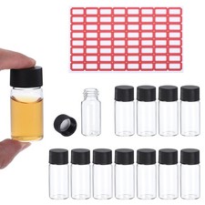 25 Pack 10ml Clear Glass Vials