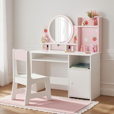 Pink Kids Vanity Desk Chair