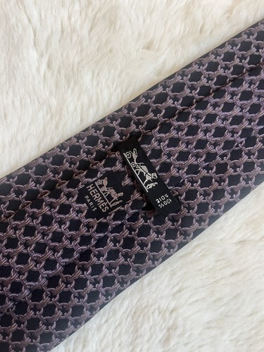 Hermes paris silk tie ea - hermes,