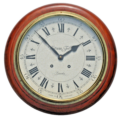 Wall clock antique pine - pine, 13"