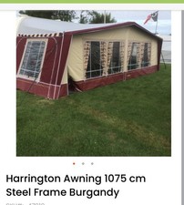 Harrington Awning 1075 cm Steel Frame Burgandy