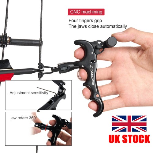 Archery finger release - release, aid