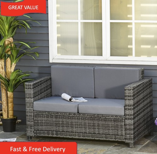 Rattan sofa wicker seat - wicker, 2-seat