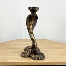 Snake Candle Stick Holder Ornament Statue Figurine Home Decor Animal Reptile