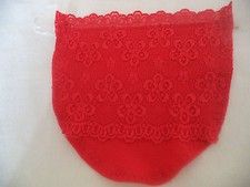 Beautiful, Red, all lace modesty panel