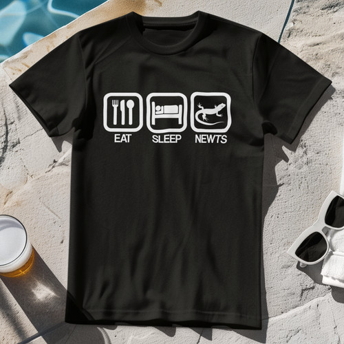 Eat sleep newts shirt - newts, t-shirt