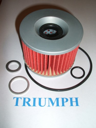 Triumph oil filter - oil, o