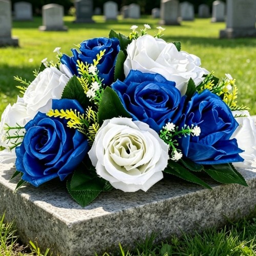 Faux flower centerpiece - faux,