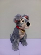 Disney Store Tramp Lady And The Tramp Grey Dog Plush Toy Soft Toy