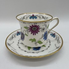 Richmond Grafton China Floral Tea Cup & Saucer Set Best English Gold Finish BAJ