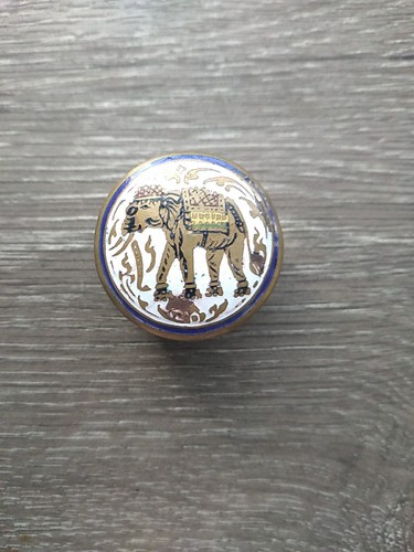 Vintage enameled elephant - ,