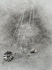 Pandora Daisy Flower Beaded Necklace 50cm Used