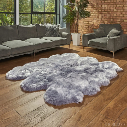 Sheepskin rug sexto steel - rug,