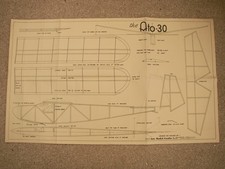 ATO Model Craft Plans of ATO 30 a vintage glider model 30" span