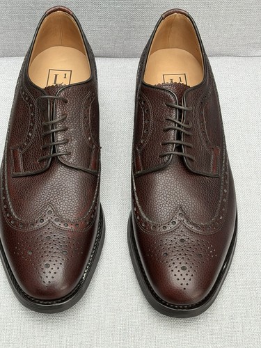 Loake brown grain leather - brown,