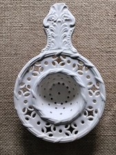 Vintage Leeds Ceramic Classical Creamware Tea Strainer Good Condition