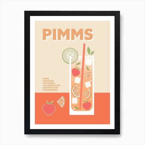 Pimms cocktail colourful - pimms,