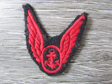 Fleet Air Arm Air Crew Red Wings Royal Navy Naval Embroidered Badge