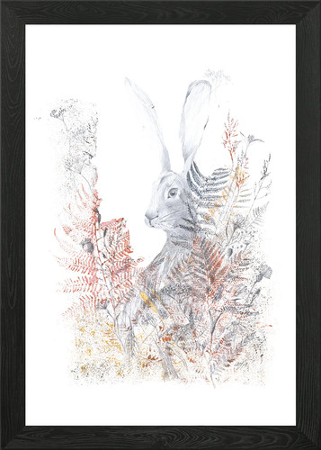 Rabbit framed wall - art, poster