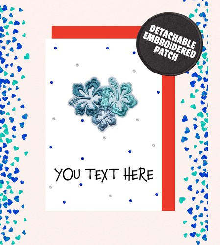 Personalised hibiscus blue - hibiscus,